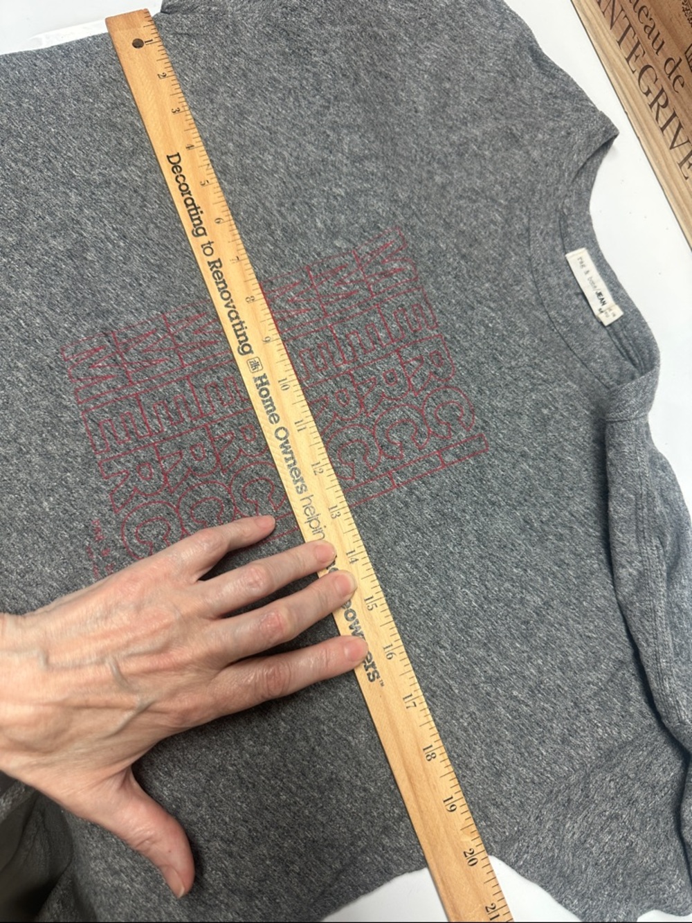 Rag and Bone Grey Vintage Merci T-Shirt Classic - Picture 14 of 14